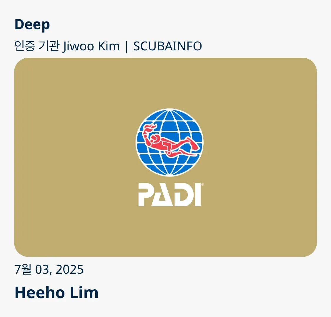 PADI Deep Diver