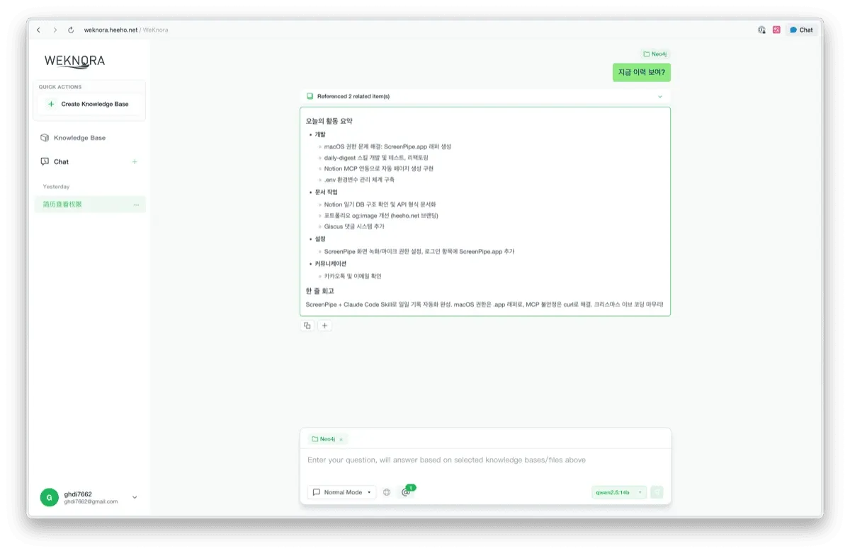 WeKnora RAG Response