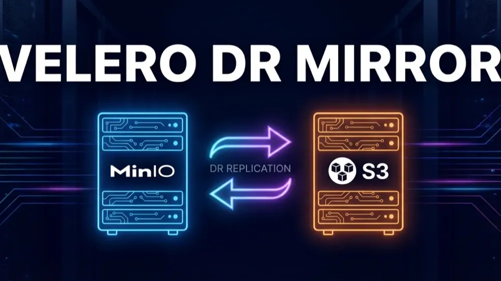 Velero 백업, 같은 클러스터에 저장하면 DR이 아니다