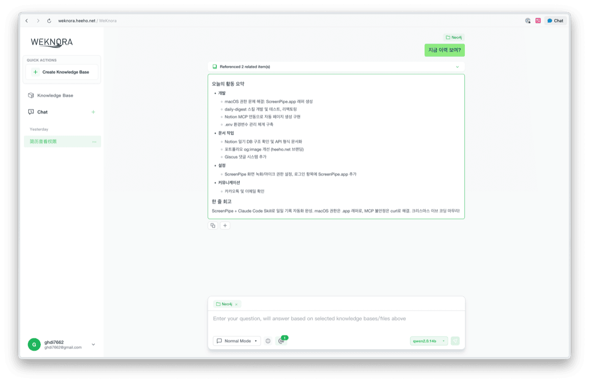 WeKnora RAG Response