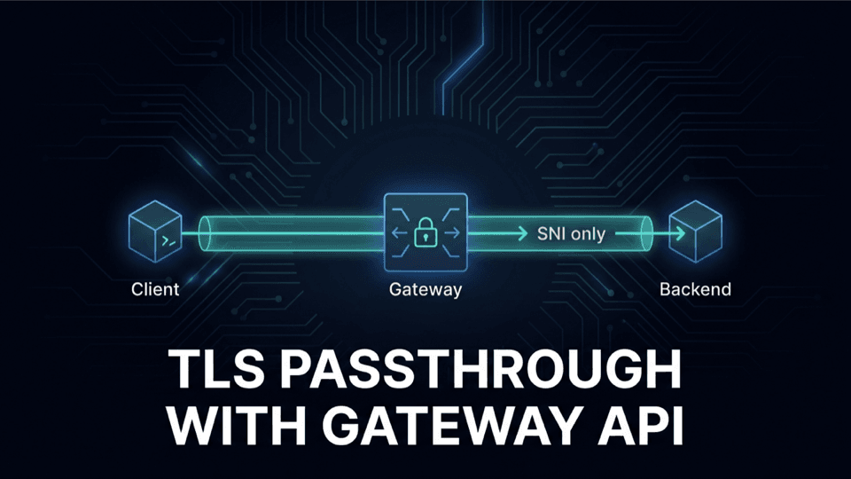Teleport TLS Passthrough — Gateway API에서 자체 TLS 서비스 라우팅