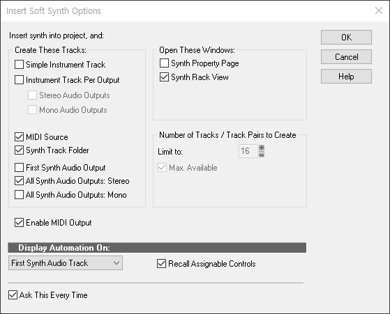 SI-Drum Kit 삽입 설정