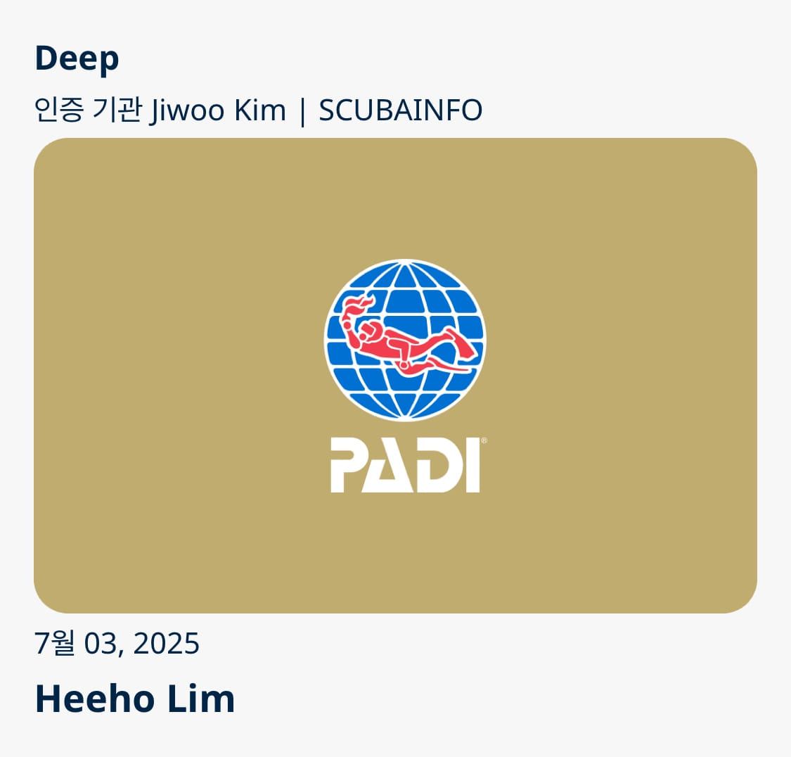 PADI Deep Diver