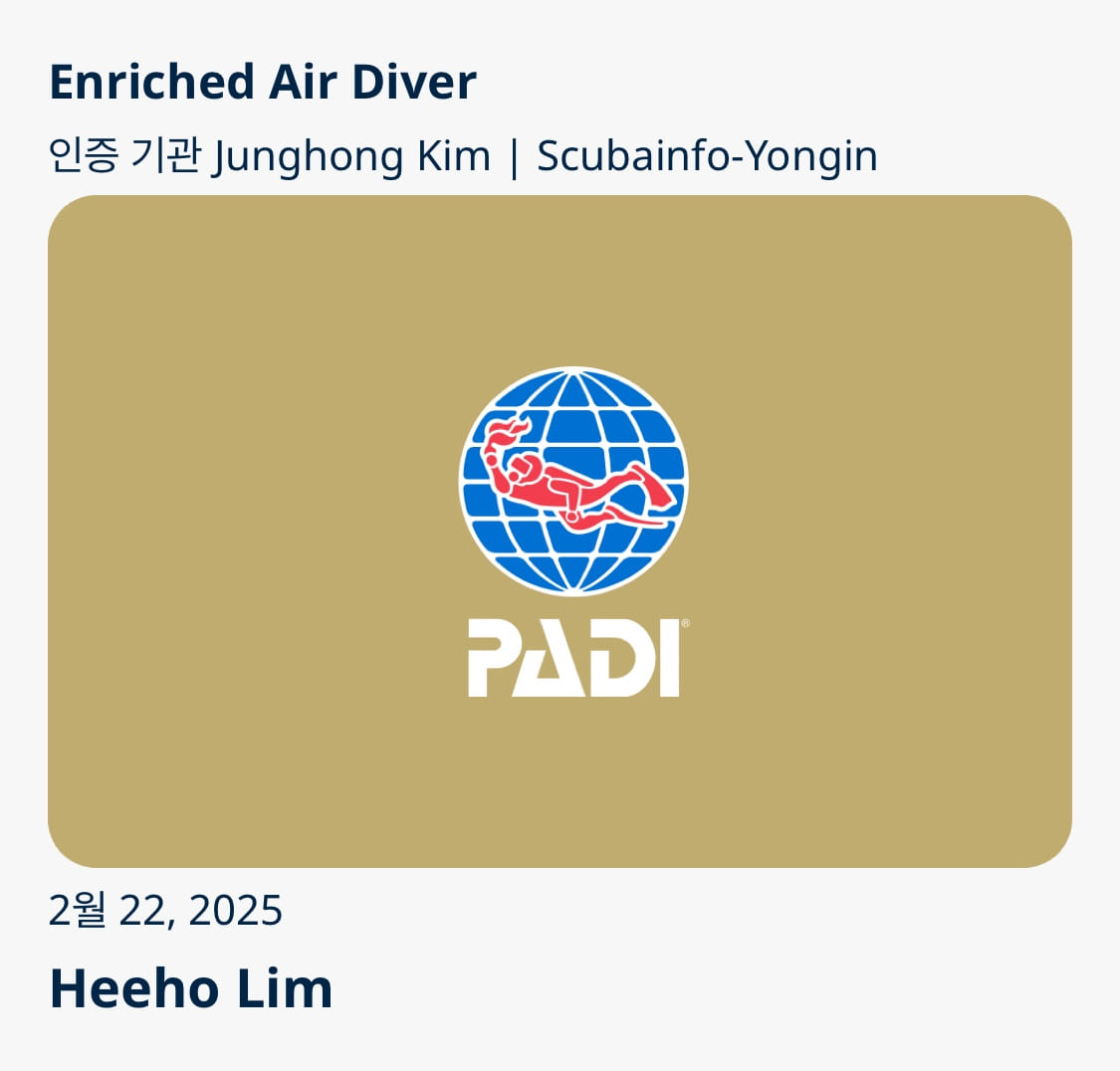 PADI Enriched Air Diver